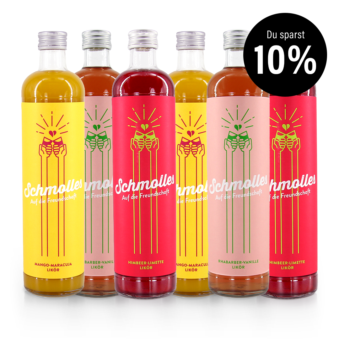 Schmolles 6er-Wunschkiste - Fruchtlikör